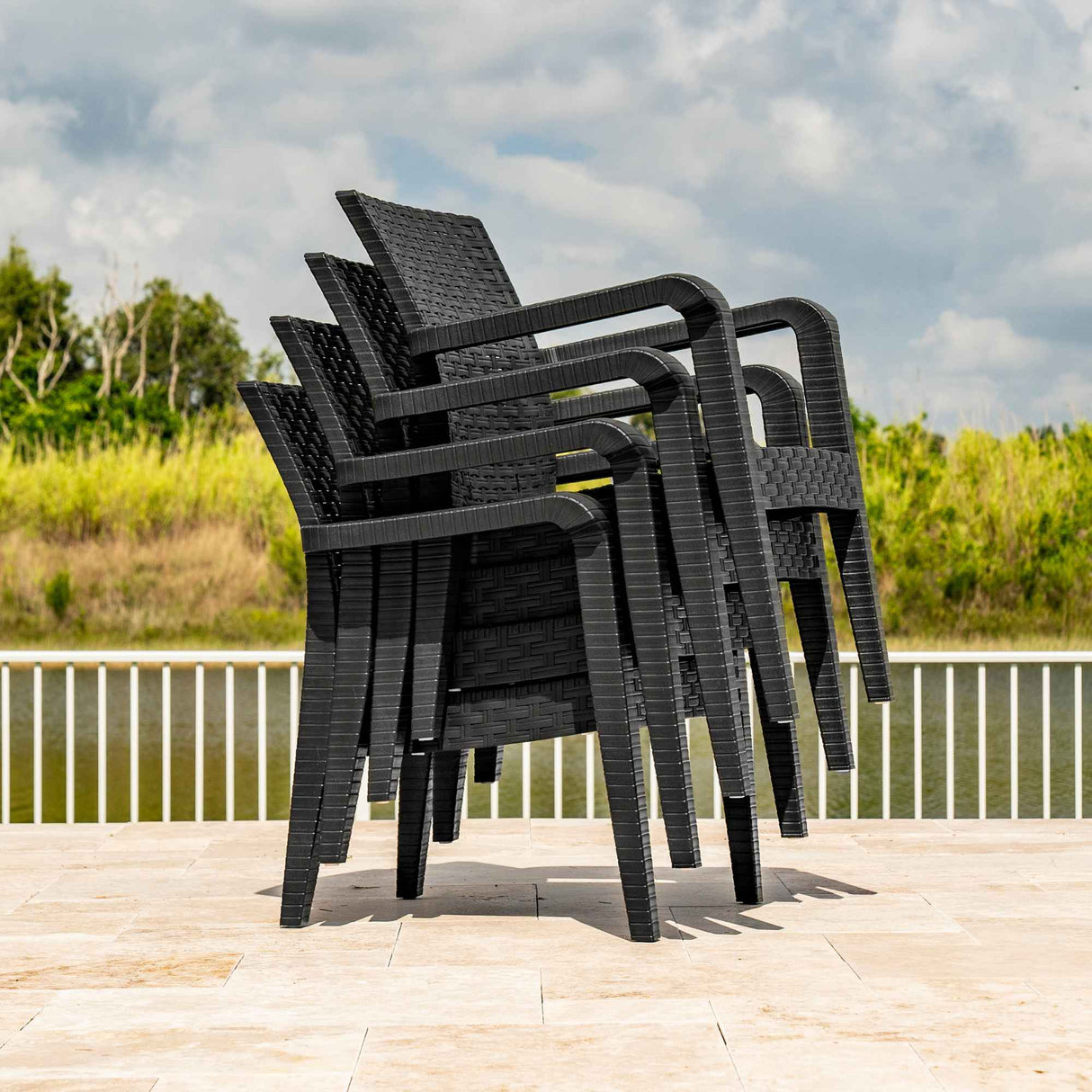 Rainbow Outdoor Alaska 4-Piece Seating Set - Anthracite