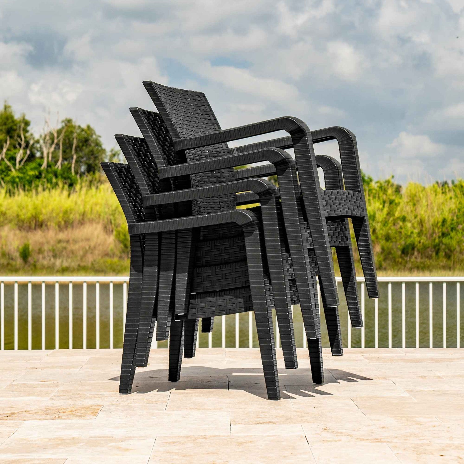Rainbow Outdoor Alaska 4-Piece Seating Set - Anthracite