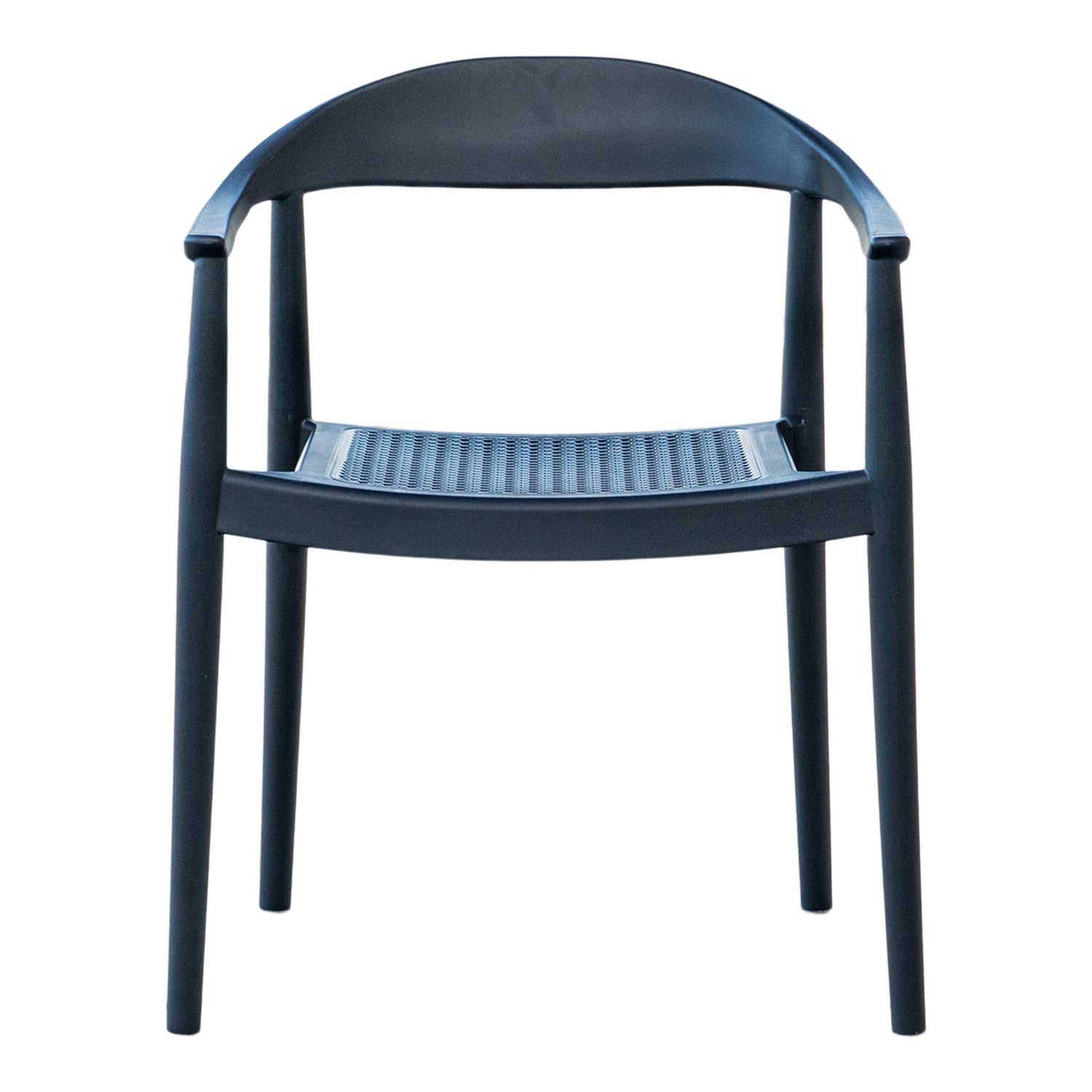 Rainbow Outdoor Kennedy Set of 2 Stackable Armchair-Anthracite