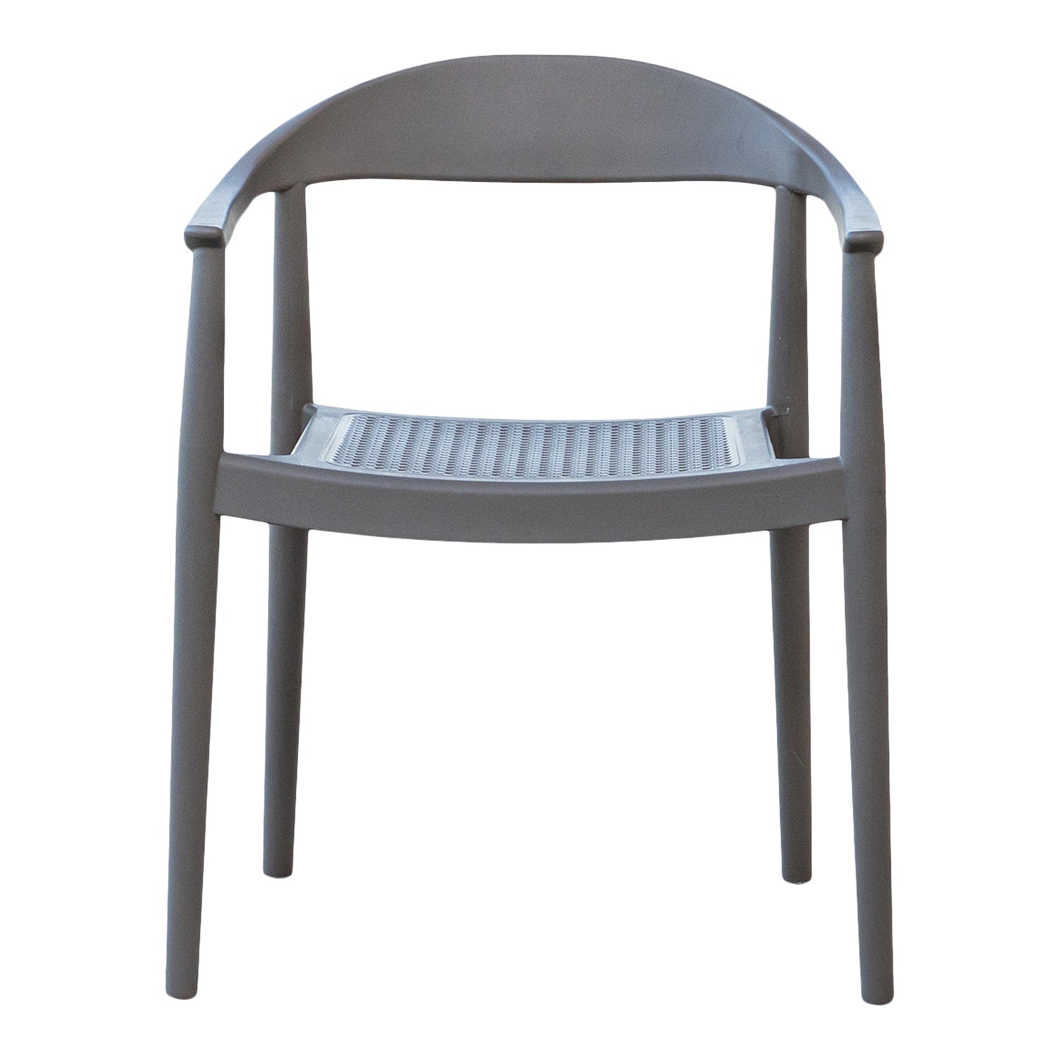 Rainbow Outdoor Kennedy Set of 2 Stackable Armchair-Cappuccino