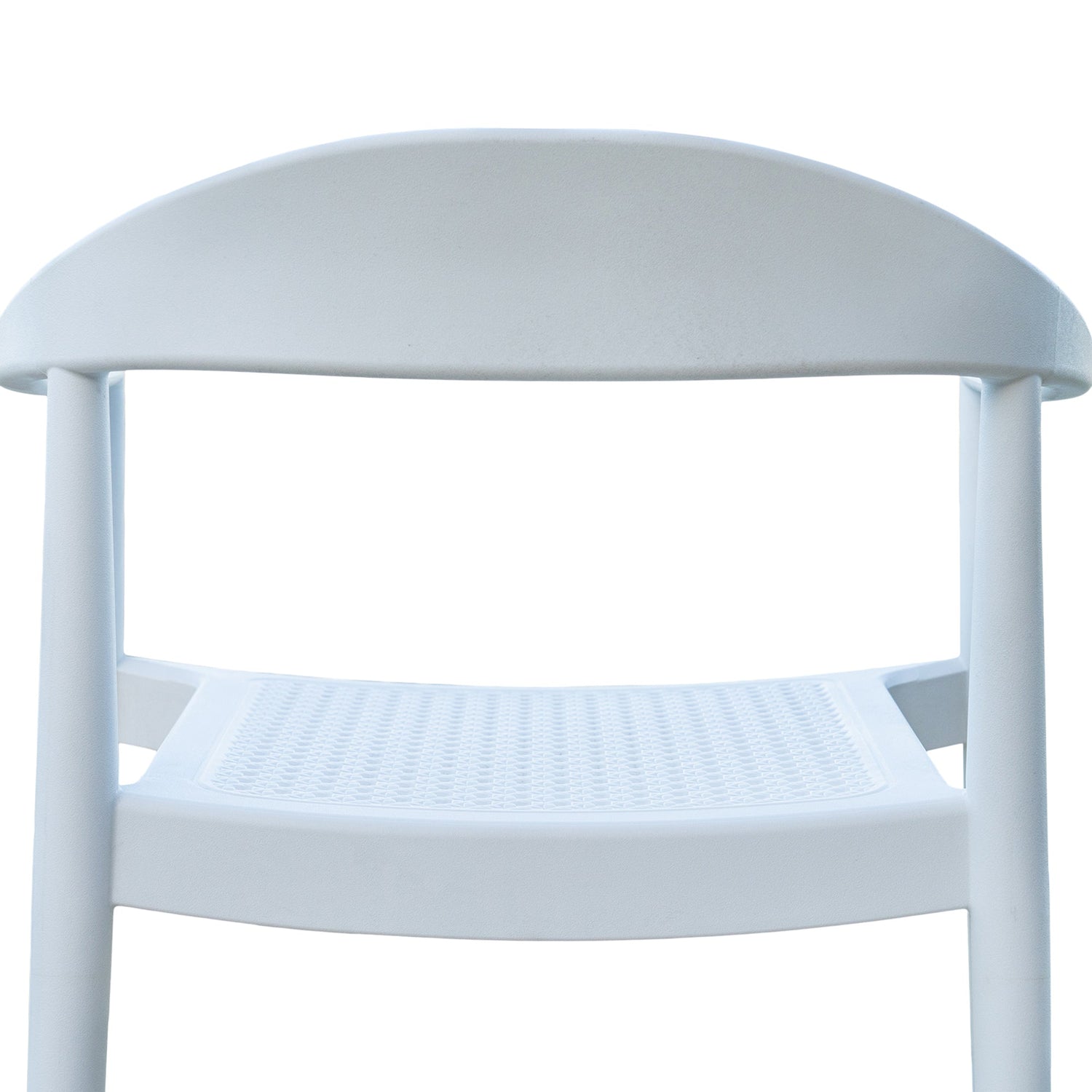 Rainbow Outdoor Kennedy Set of 2 Stackable Armchair-White