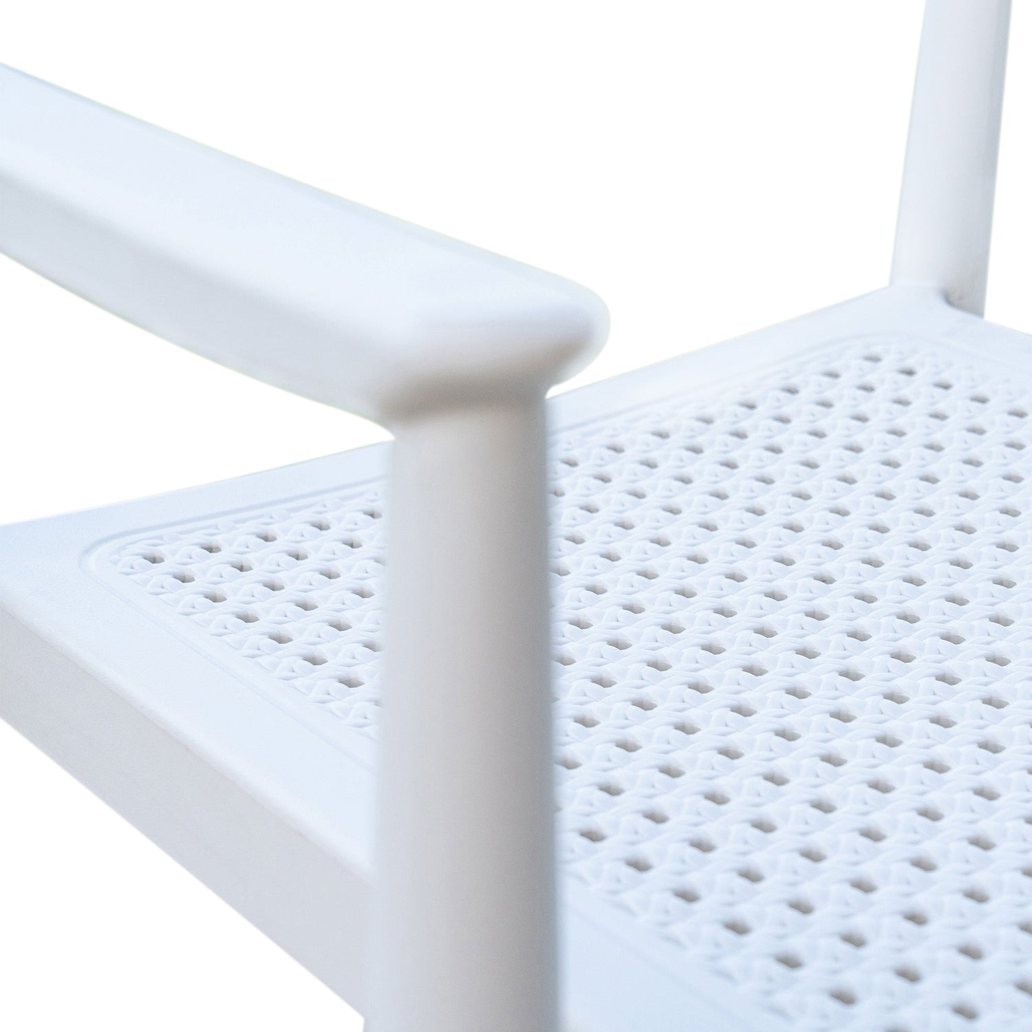 Rainbow Outdoor Kennedy Set of 2 Stackable Armchair-White