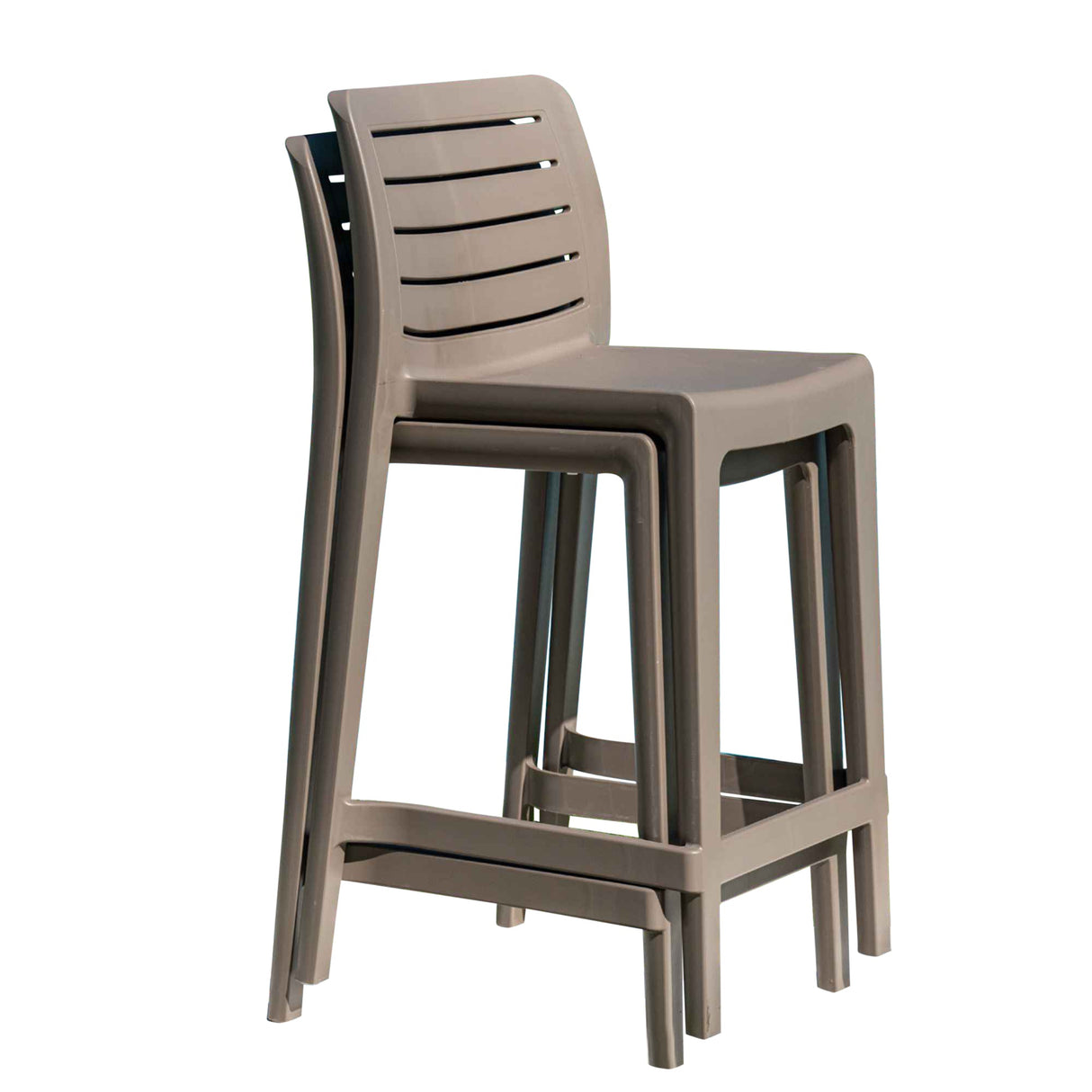 Rainbow Outdoor Leva Set of 2 Counter Stools - Cappucino