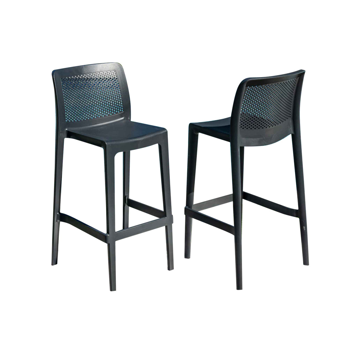Rainbow Outdoor Lisa Set of 2 Barstools - Anthracite