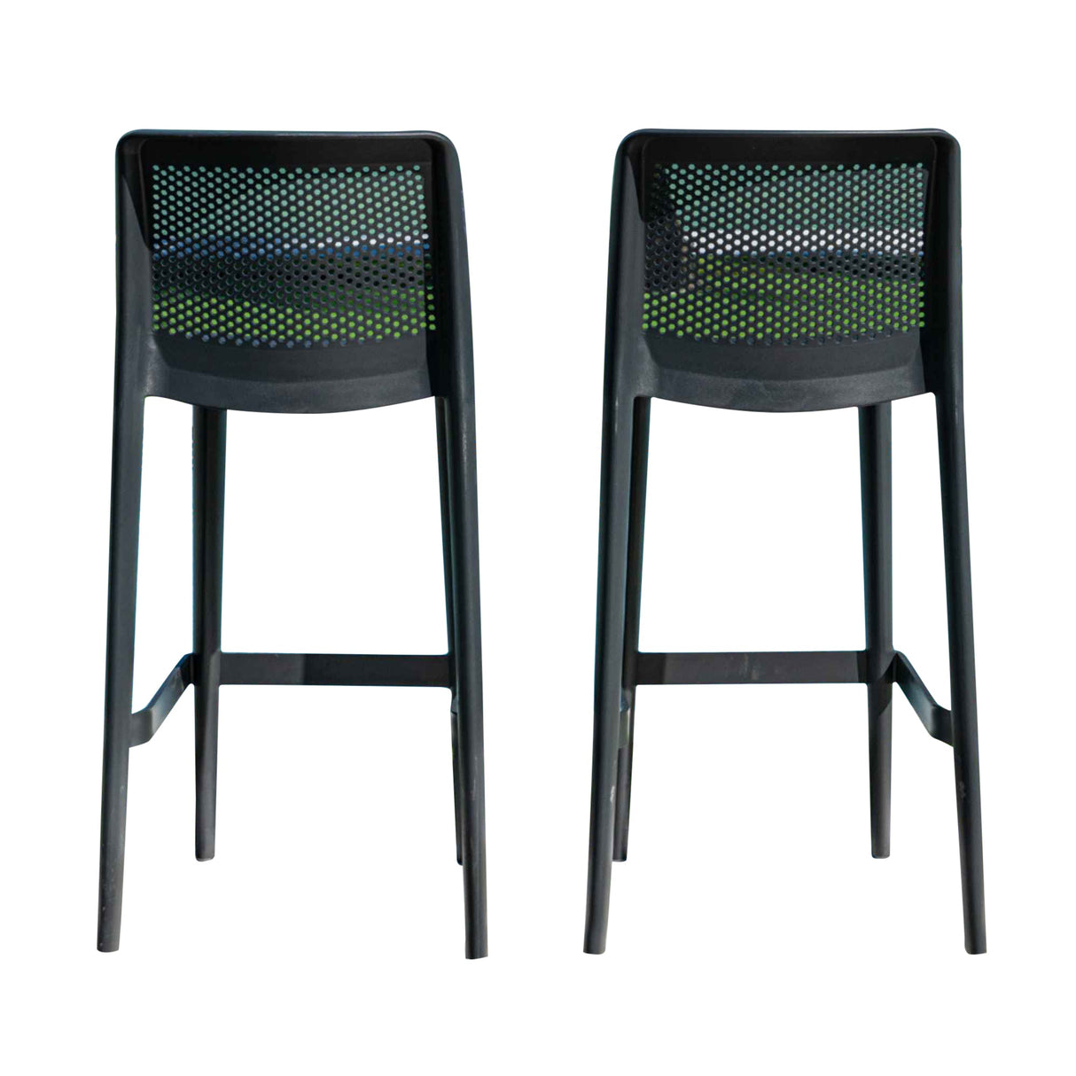 Rainbow Outdoor Lisa Set of 2 Barstools - Anthracite