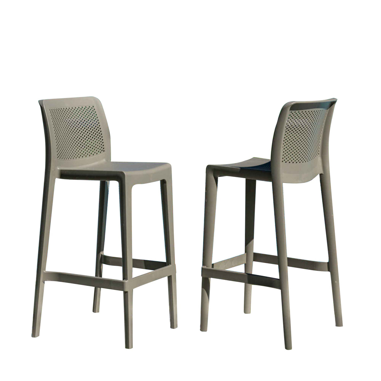 Rainbow Outdoor Lisa Set of 2 Barstools - Cappucino