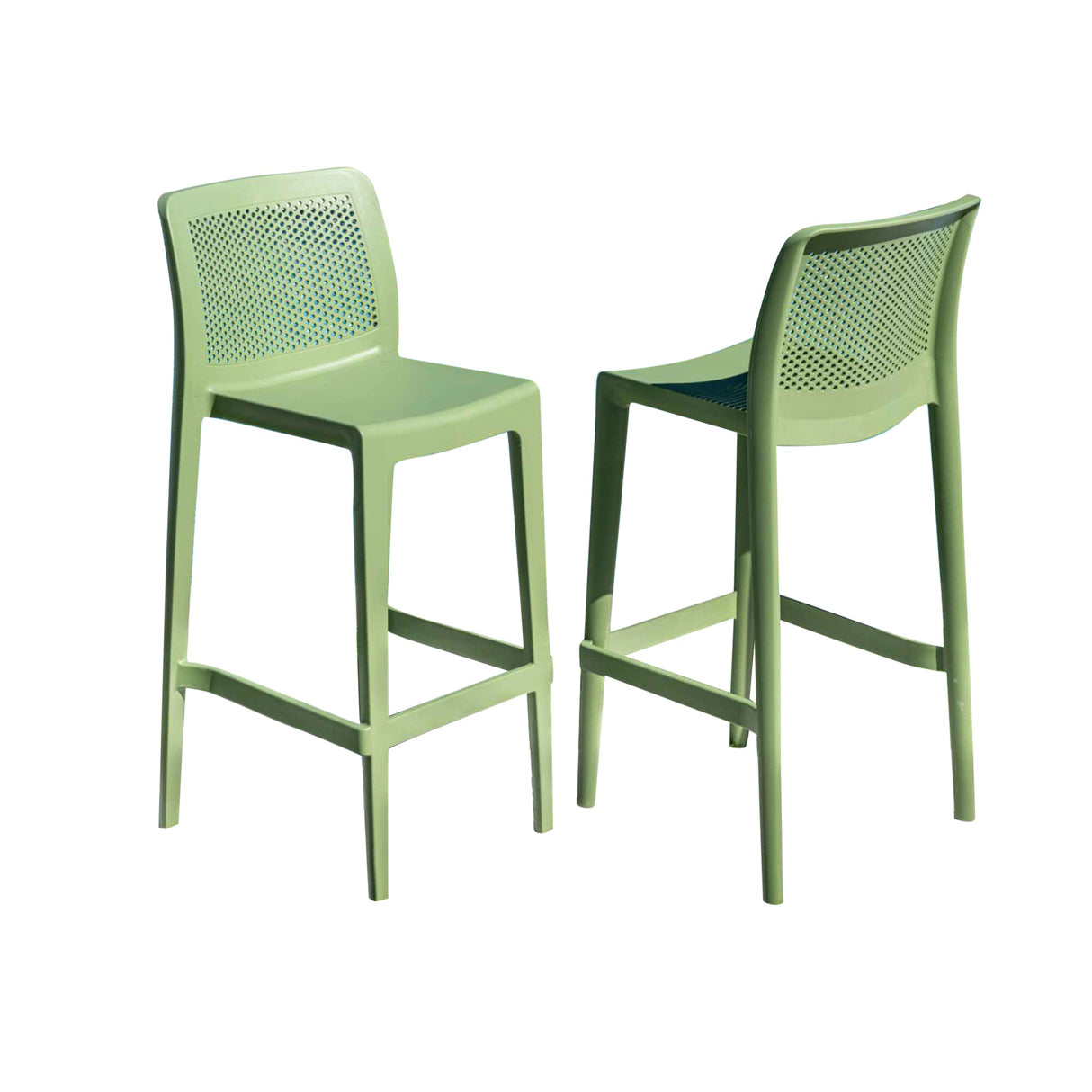 Rainbow Outdoor Lisa Set of 2 Barstools - Green