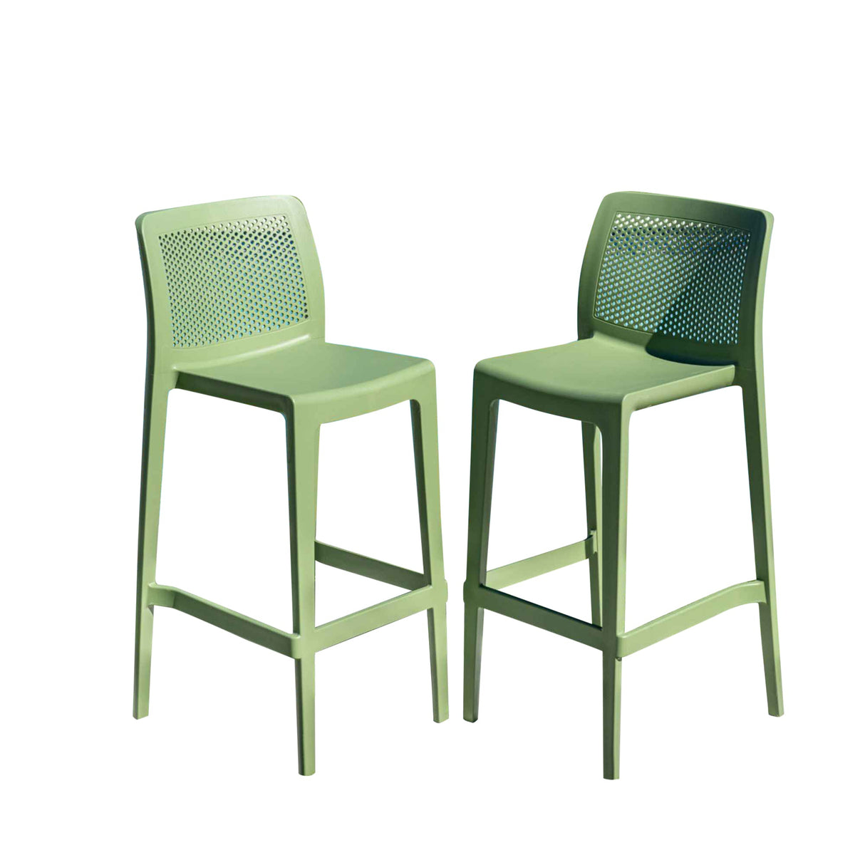 Rainbow Outdoor Lisa Set of 2 Barstools - Green