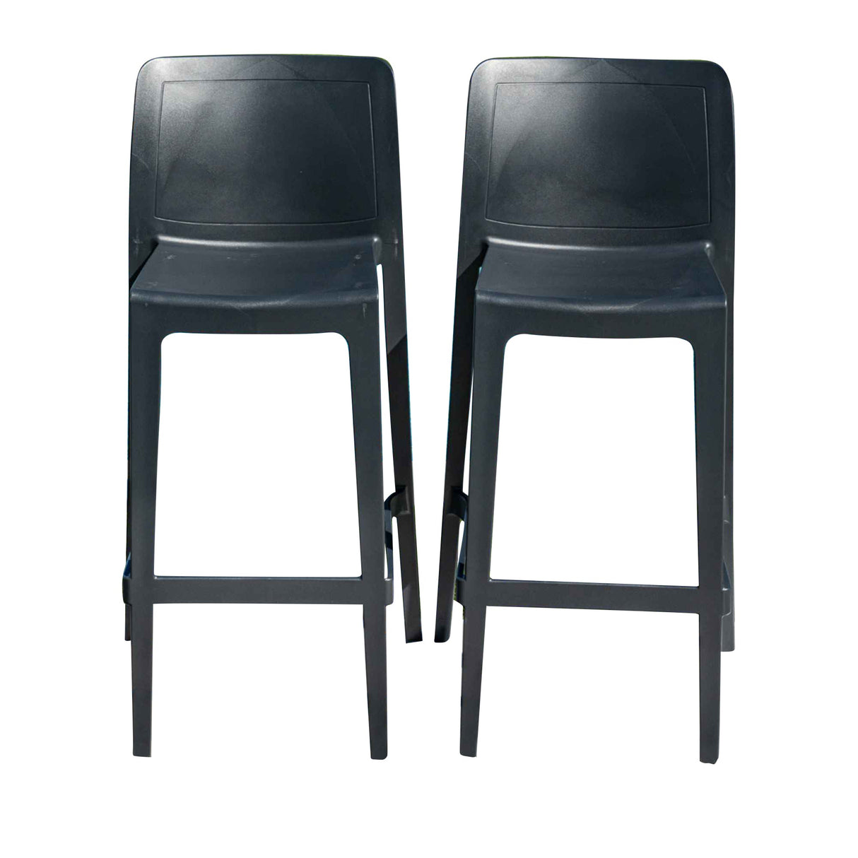 Rainbow Outdoor Luna Set of 2 Barstools - Anthracite