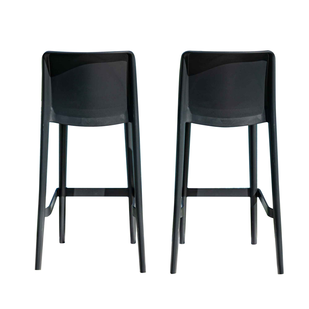Rainbow Outdoor Luna Set of 2 Barstools - Anthracite
