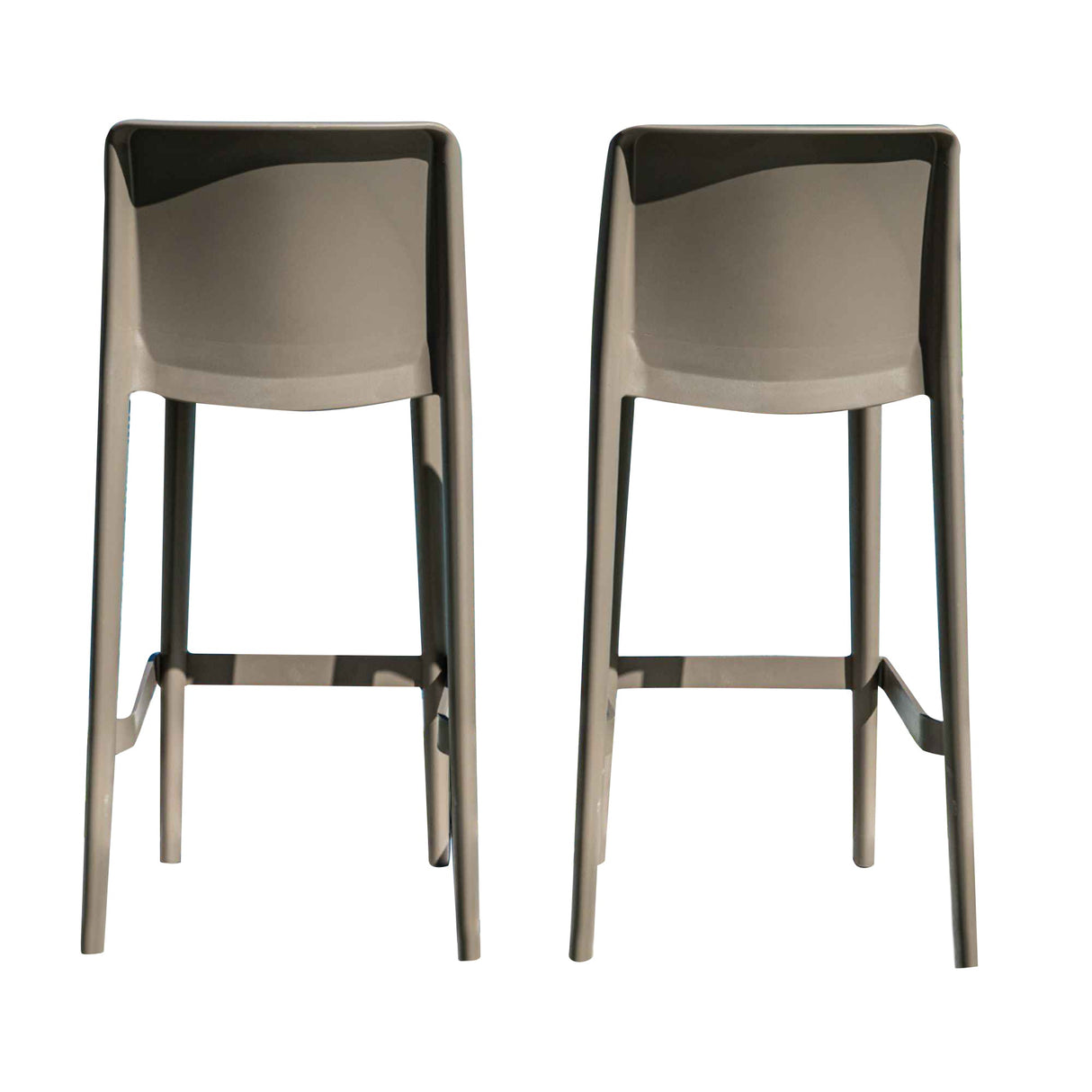 Rainbow Outdoor Luna Set of 2 Barstools - Cappuccino