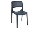 Rainbow Outdoor Mila Set of 2 Stackable Side Chair-Anthracite