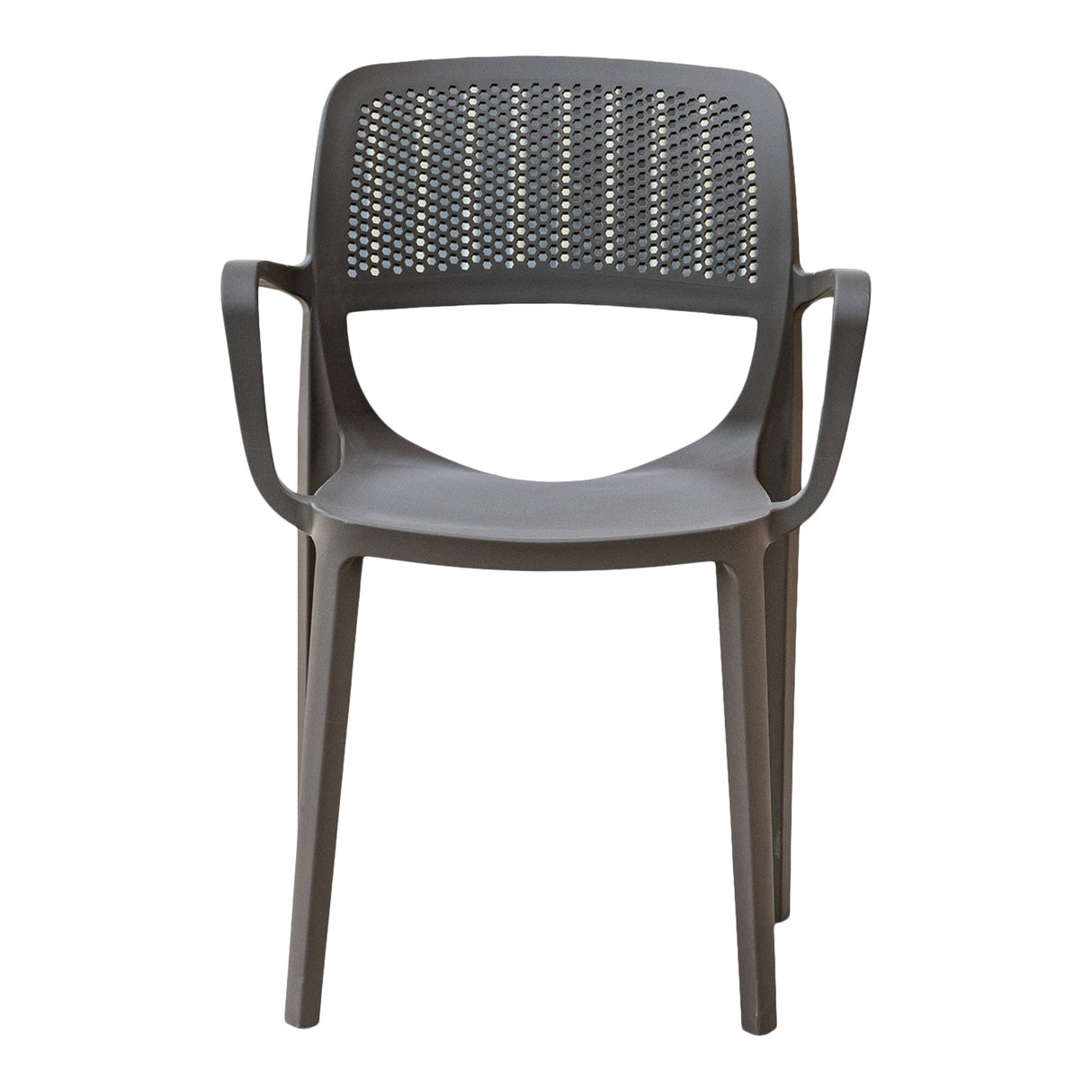 Rainbow Outdoor Mila Set of 2 Stackable Armchair-Cappuccino