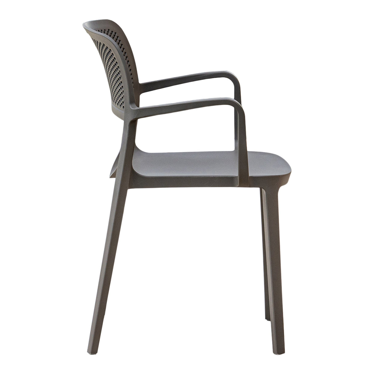 Rainbow Outdoor Mila Set of 2 Stackable Armchair-Cappuccino