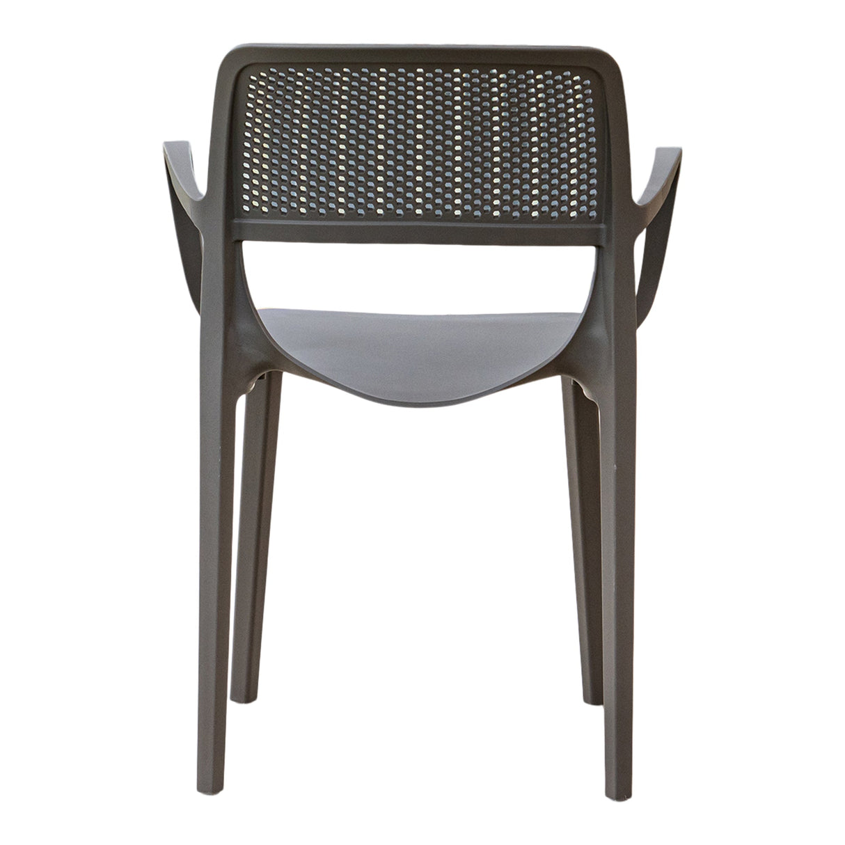 Rainbow Outdoor Mila Set of 2 Stackable Armchair-Cappuccino