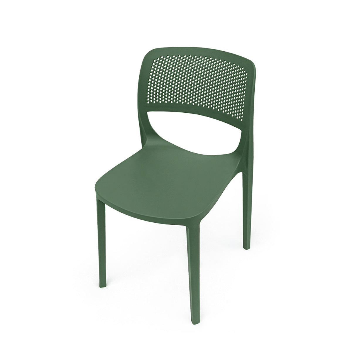 Rainbow Outdoor Mila Set of 2 Stackable Side Chair-Green