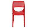 Rainbow Outdoor Mila Set of 2 Stackable Side Chair-Red