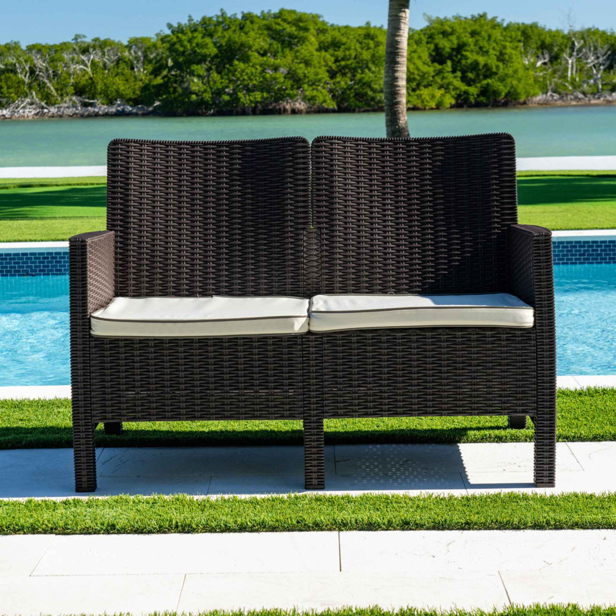 Rainbow Outdoor Nova Loveseat With Cushions