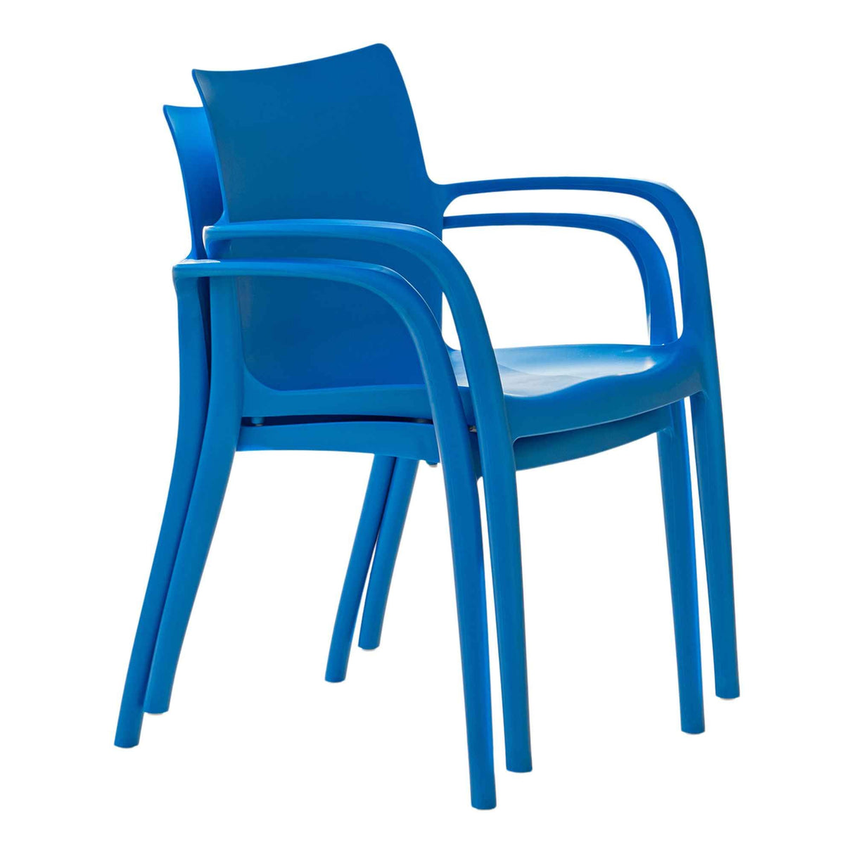 Rainbow Outdoor Pedro Set of 2 Stackable Armchair-Blue