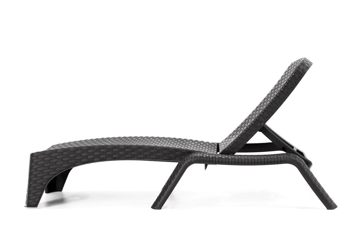 Rainbow Outdoor Roma Set of 2 Chaise Lounger-Anthracite