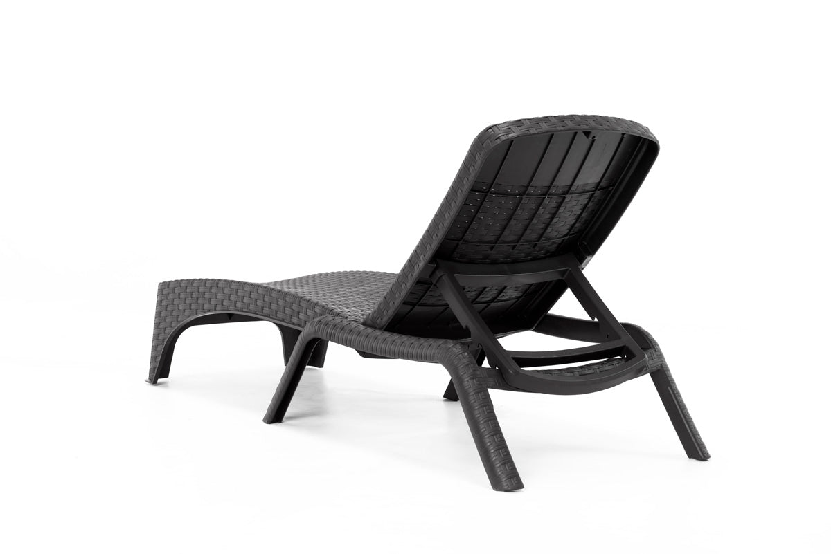 Rainbow Outdoor Roma Set of 2 Chaise Lounger-Anthracite