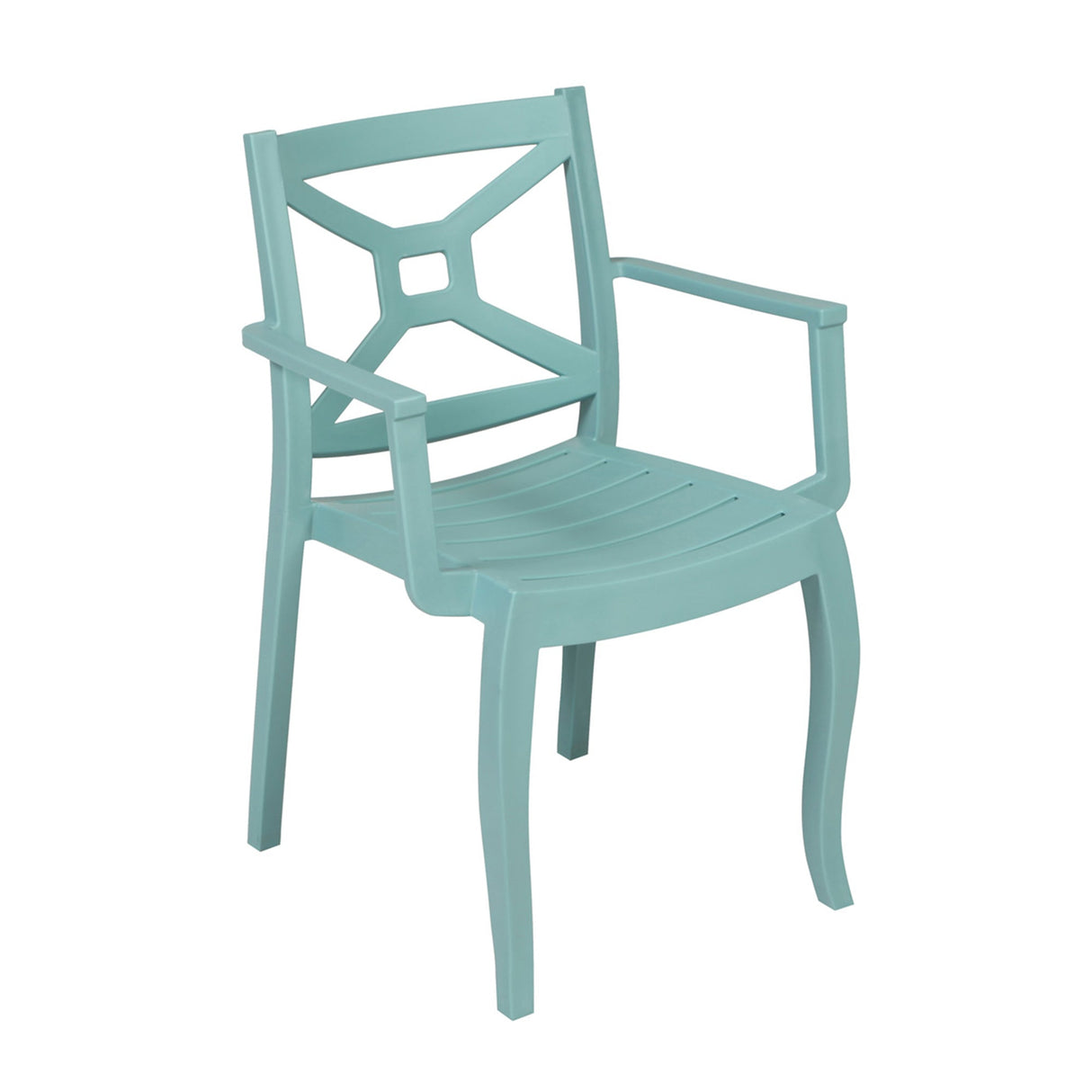 Rainbow Outdoor Zeus Set of 2 Stackable Armchair-Teal