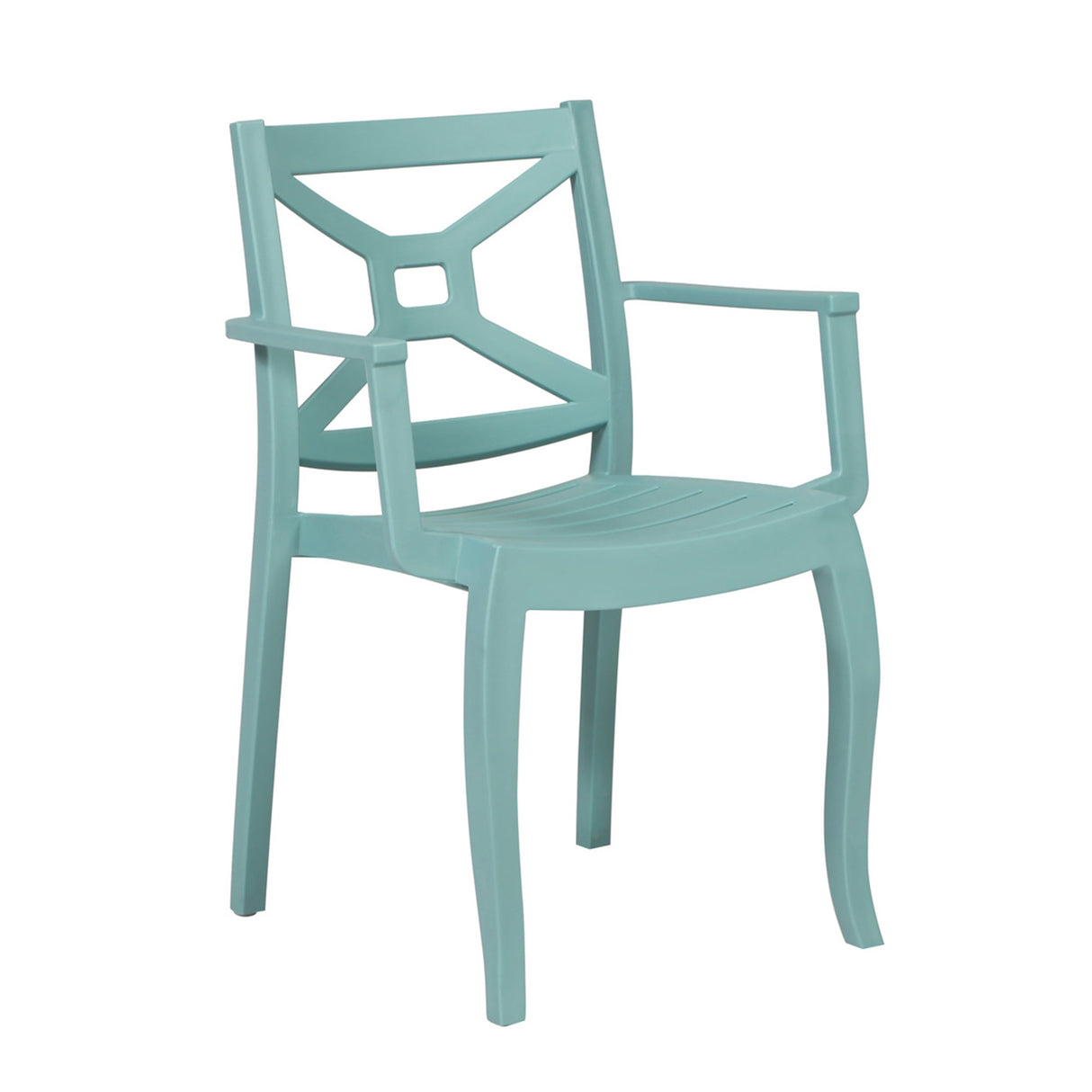 Rainbow Outdoor Zeus Set of 2 Stackable Armchair-Teal