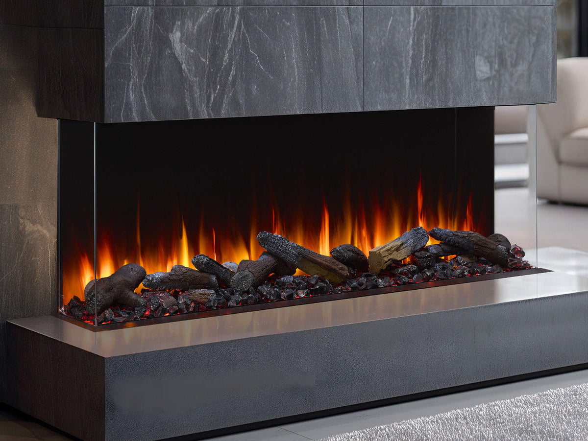 SimpliFire Triton 65-Inch Multi-View Smart Electric Fireplace