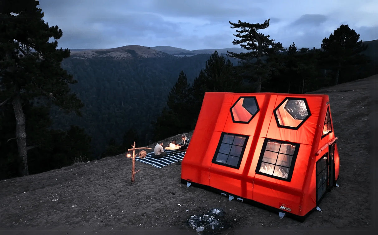 Sonmez Outdoor Mini Air Bungalow Inflatable Tent with Digital Air Pump