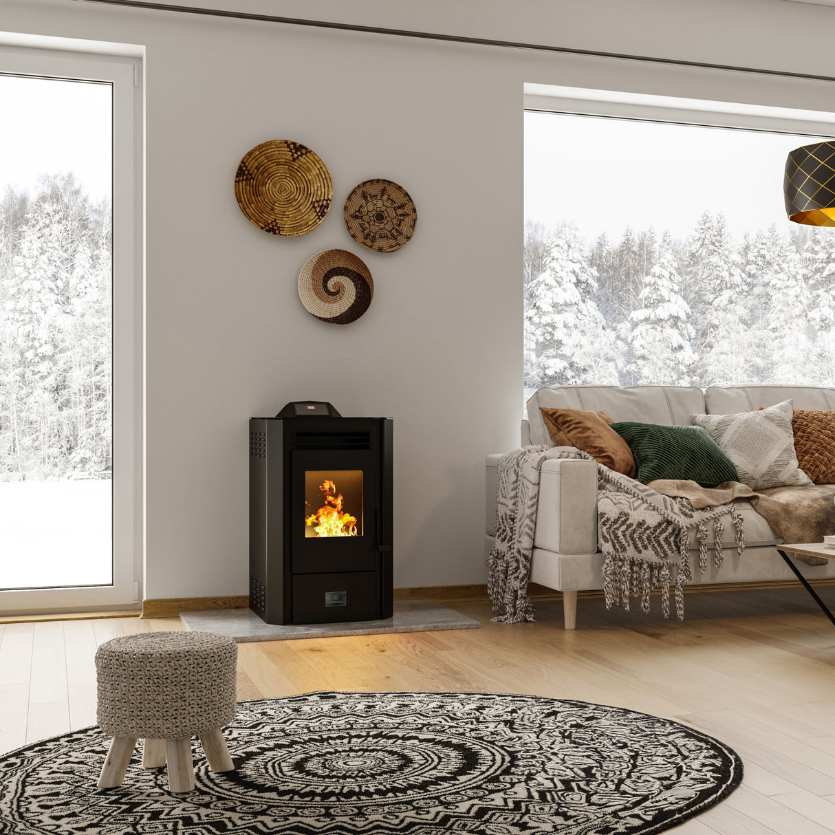 Breckwell Hearth Little E 19" Freestanding Wood Pellet Stove SP500