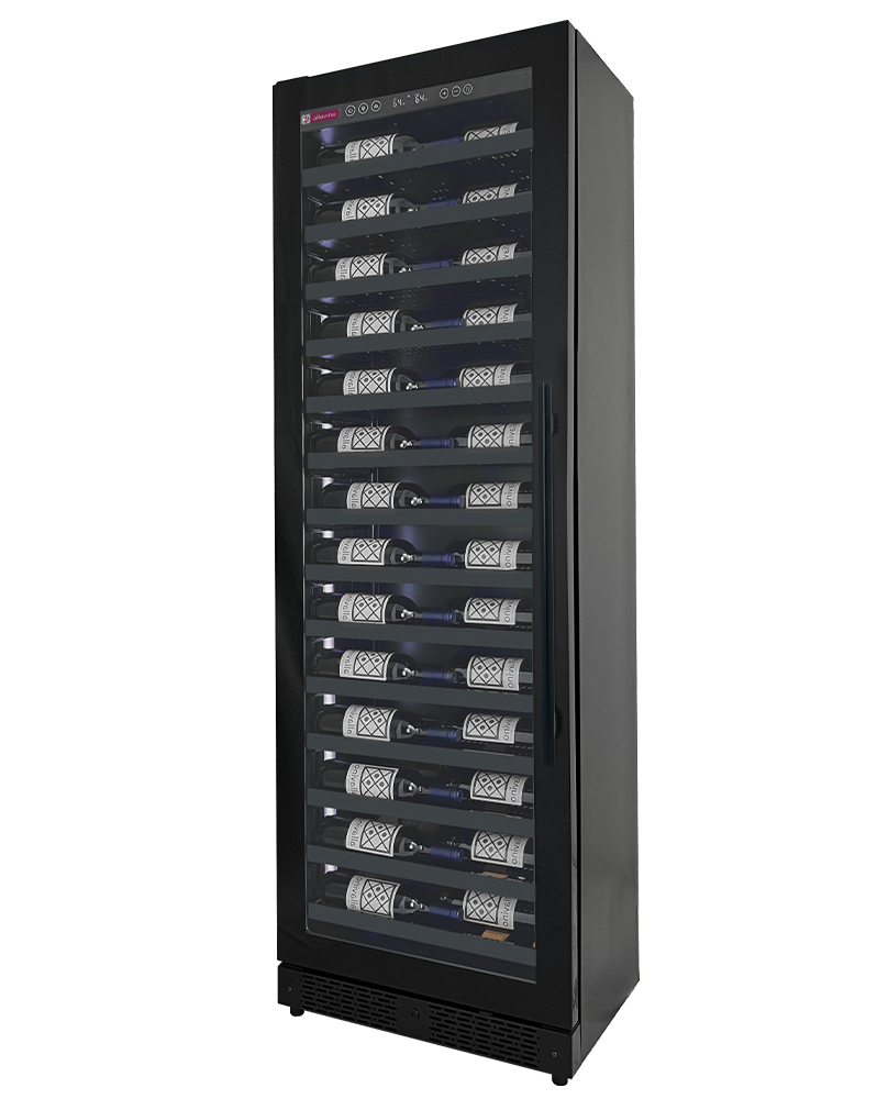 Allavino Reserva Series 67″ 71″ Tall Single Zone Left Hinge Black Shallow Wine Refrigerator Console