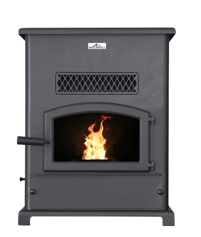 Breckwell Hearth BIG E 23" Pellet Stove with Black Door and Ashpan SP1000E