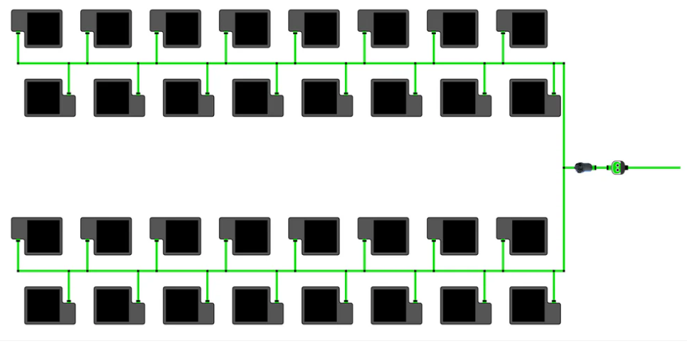 Alien Hydroponics EasyFeed 32 Pot 4 Row Kit