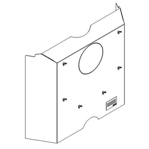 Amantii Sierra Flame Reduce Clearance Heat Shield for Lynwood Cast Iron Free Stand Wood Fireplace