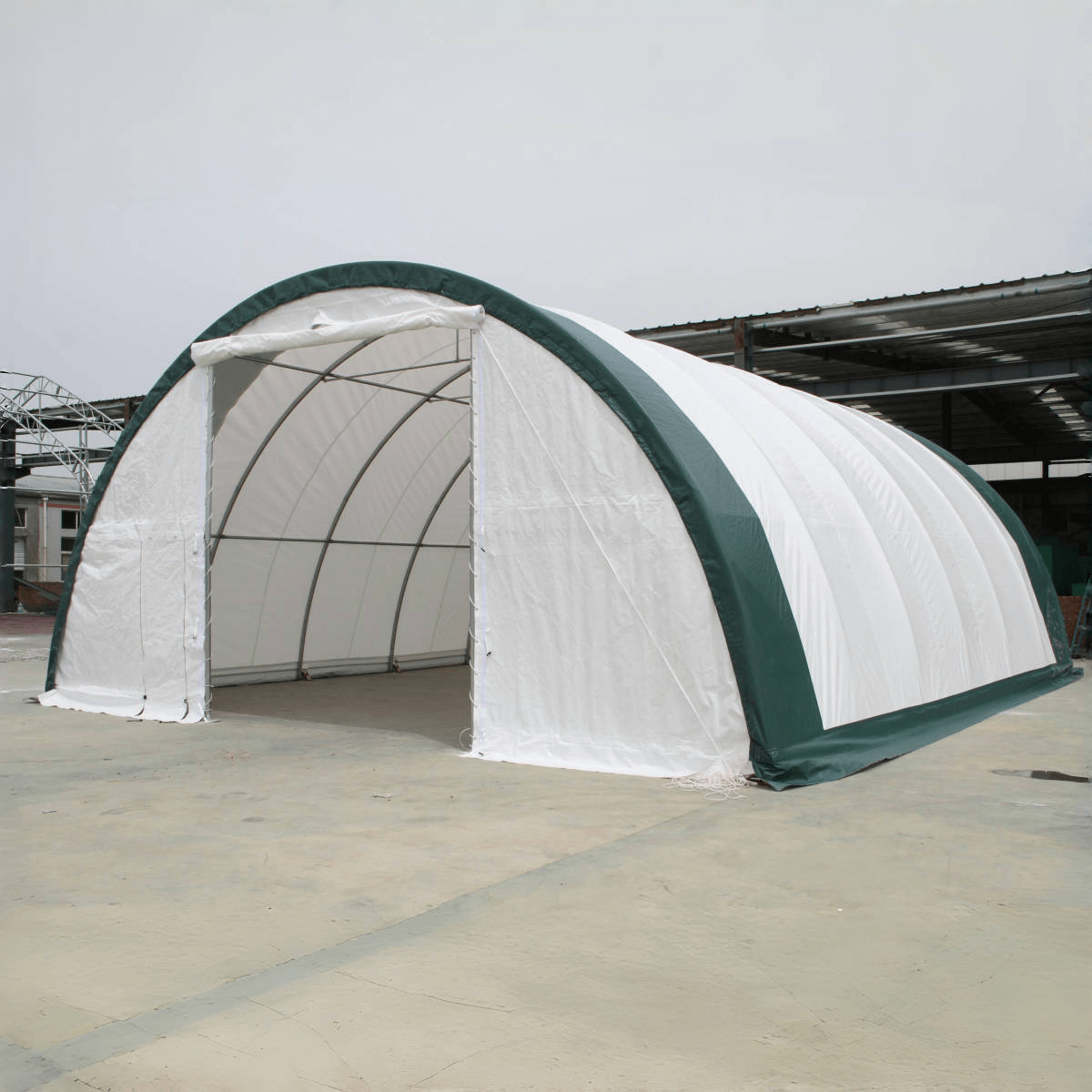 Chery Industrial Single Truss Arch Storage Shelter W30'xL40'xH15'