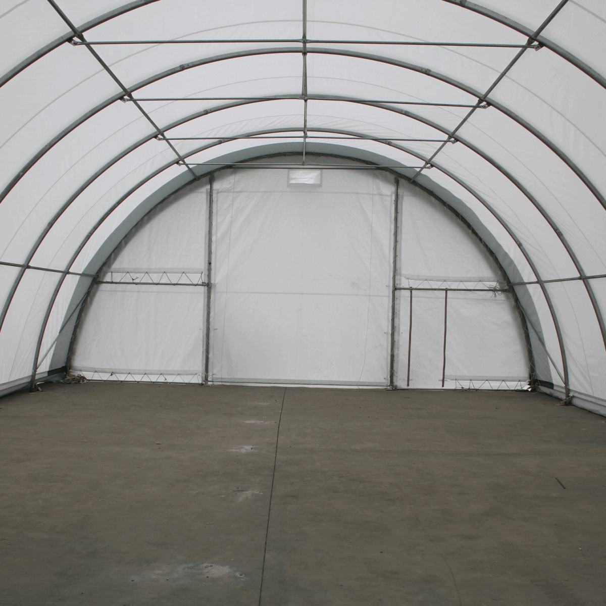 Chery Industrial Single Truss Arch Storage Shelter W30'xL65'xH15'