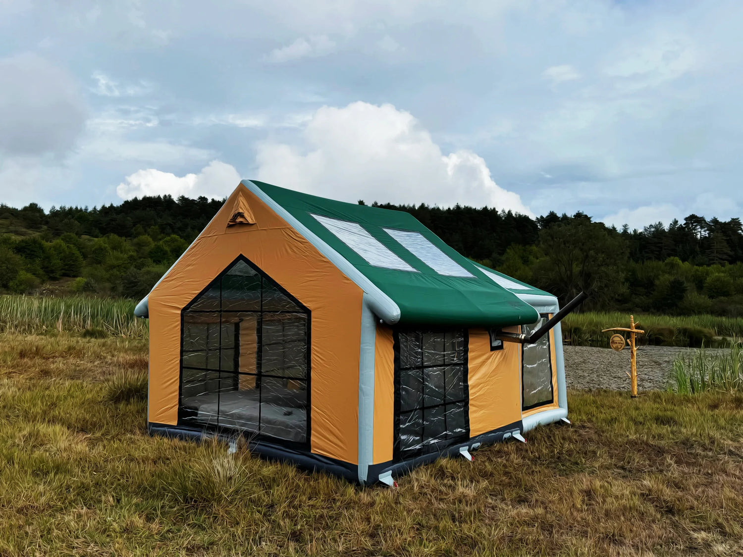 Sonmez Outdoor Aero Cabin All Season Inflatable Tent with Digital Air Pump