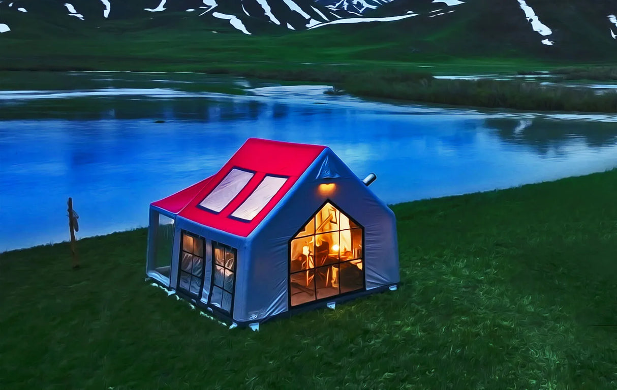 Sonmez Outdoor Aero Cabin All Season Inflatable Tent with Digital Air Pump