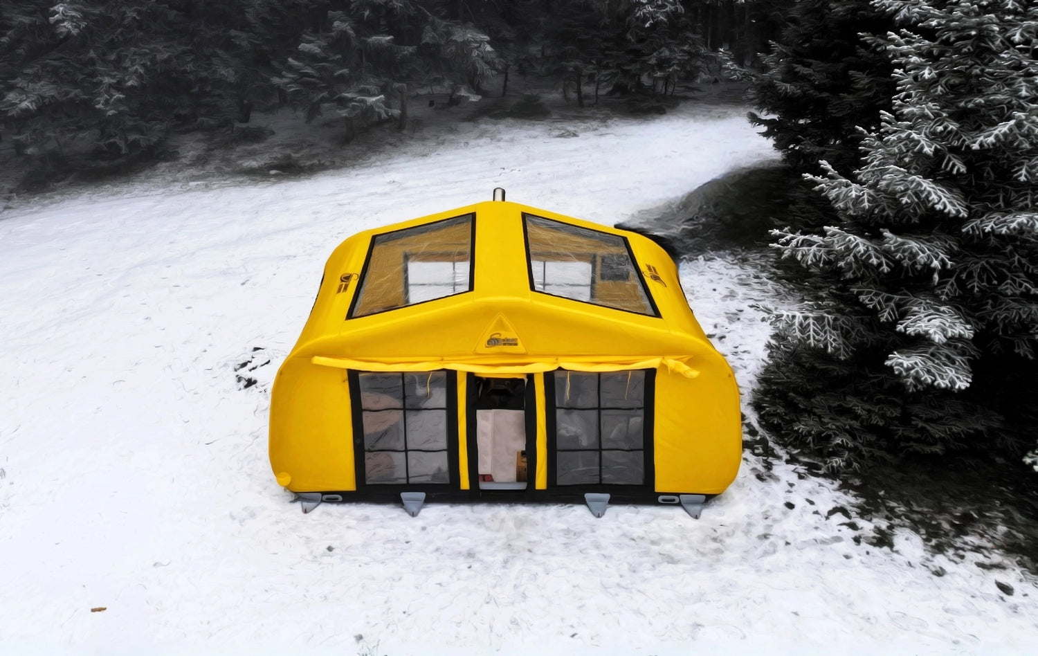 Sonmez Outdoor Air Capsule XXL Inflatable Tent with Digital Air Pump