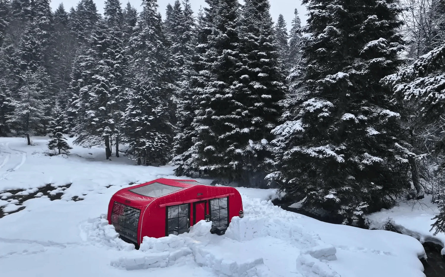 Sonmez Outdoor Air Capsule XXL Inflatable Tent with Digital Air Pump