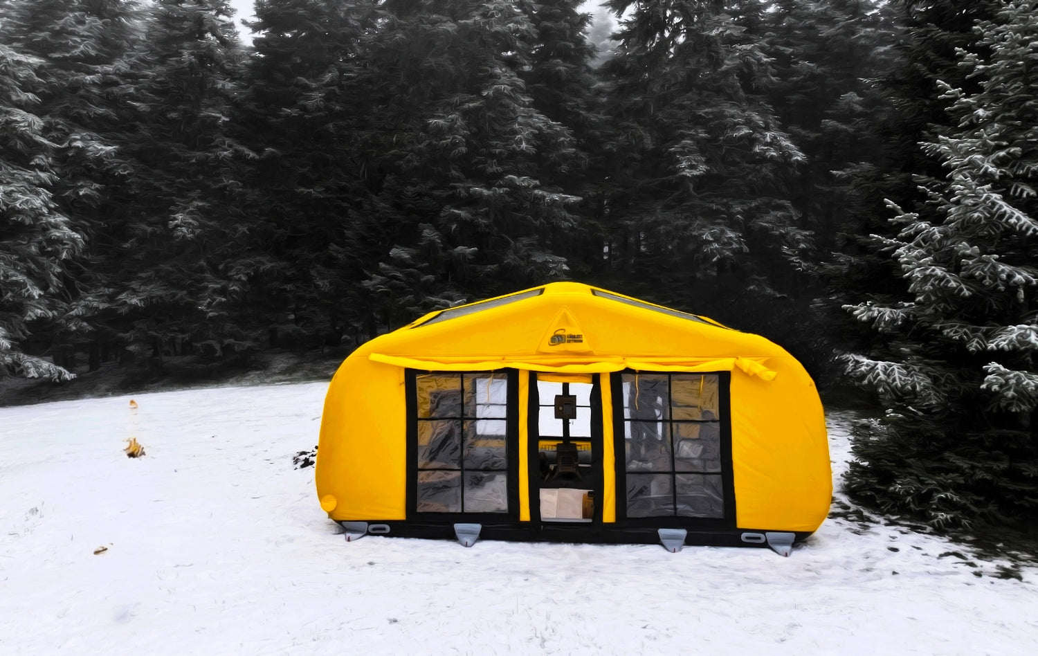 Sonmez Outdoor Air Capsule XXL Inflatable Tent with Digital Air Pump