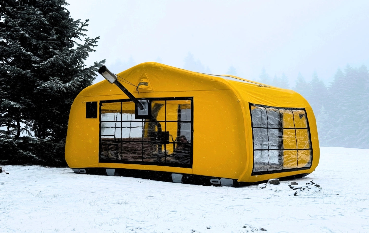 Sonmez Outdoor Air Capsule XXL Inflatable Tent with Digital Air Pump