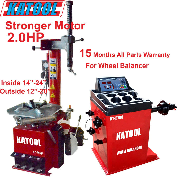 Katool Combo 1: Tire Changer KT-T800 & Wheel Balancer KT-B700