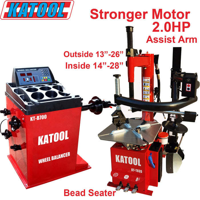 Katool Combo 13: Tire Changer KT-T835 & Wheel Balancer KT-B700