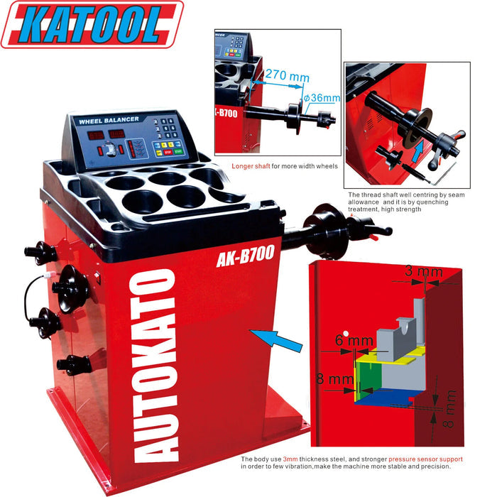 Katool Combo 5: Tire Changer KT-T850 & Wheel Balancer KT-B700
