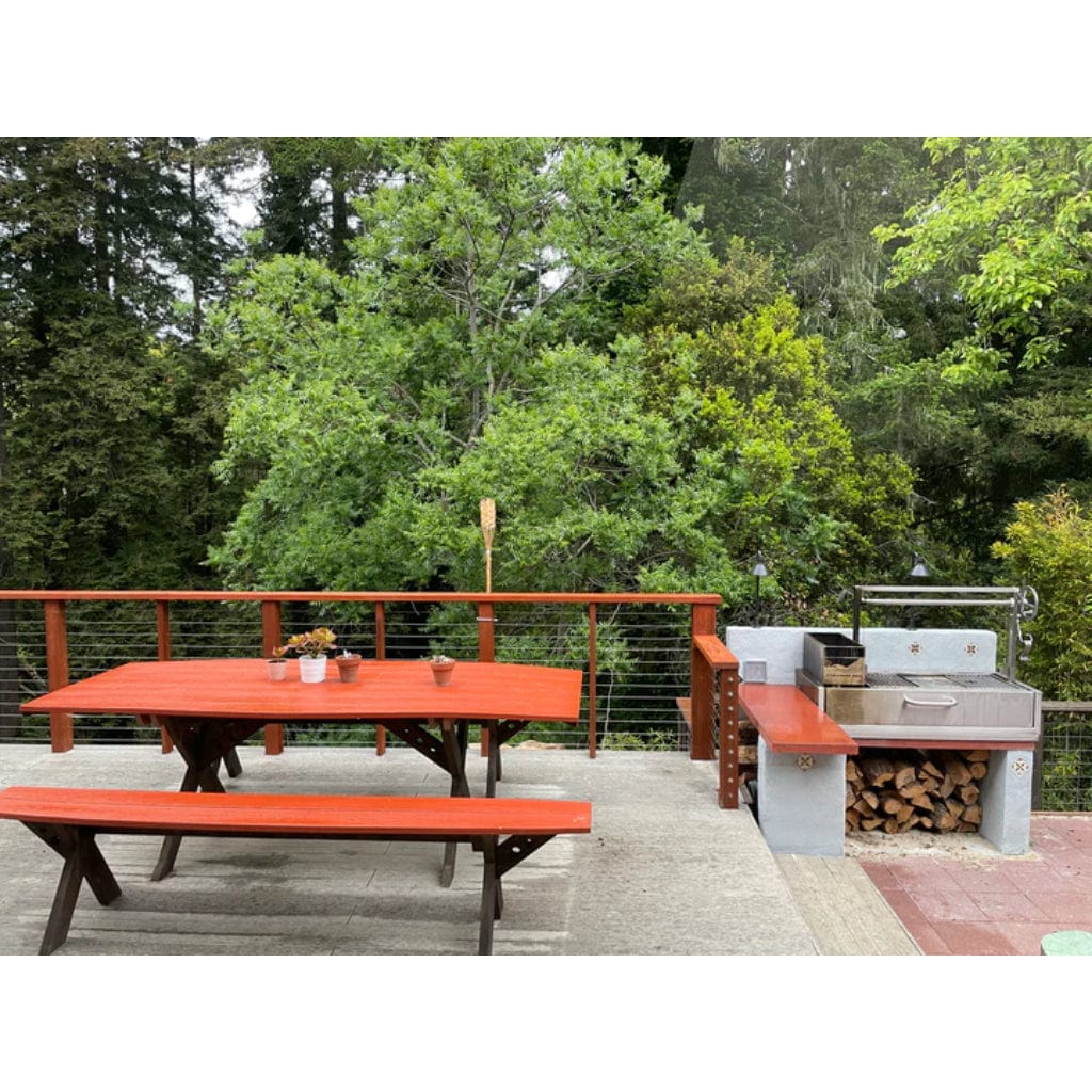 Tagwood BBQ 48" All Stainless Steel Santa Maria Argentine Built-In Wood Fire & Charcoal Grill BBQ05SS