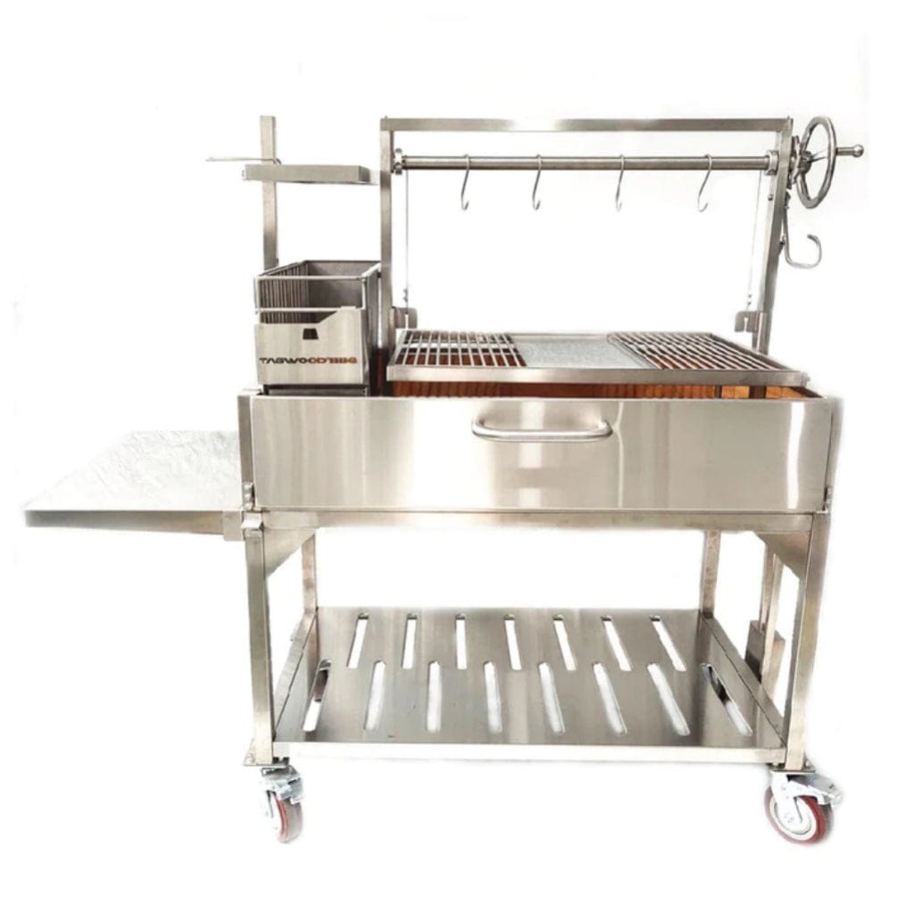 Tagwood BBQ 70" All Stainless Steel XL Argentine Wood Fire & Charcoal Grill BBQ23SS