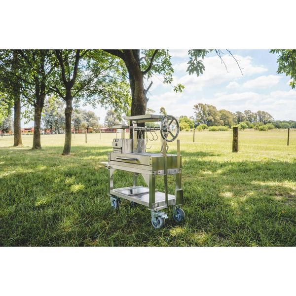 Tagwood BBQ MINI Argentine Santa Maria Partially Assembled Wood Fire & Charcoal Gaucho Grill BBQ03SS