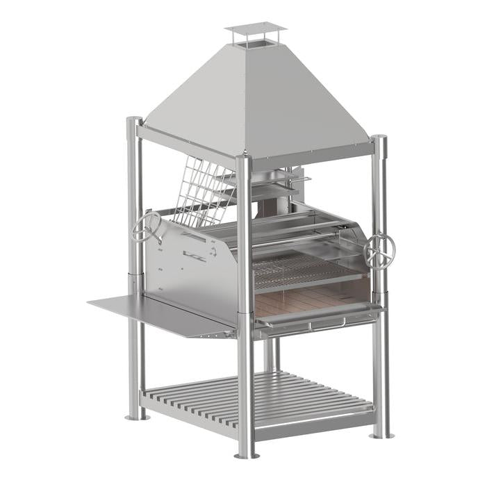 Tagwood BBQ Argentine Santa Maria Wood Fire & Charcoal Stainless Steel Gaucho Grill BBQ12SS