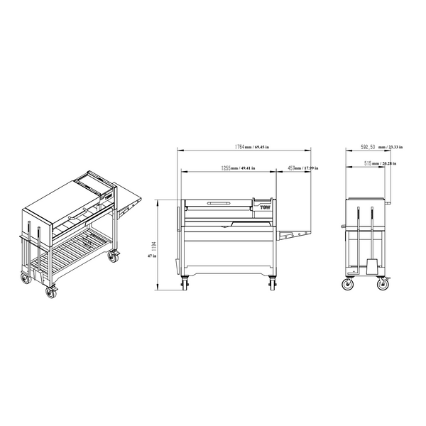 Tagwood BBQ Argentine Wood Fire & Charcoal Gaucho Grill BBQ18SI